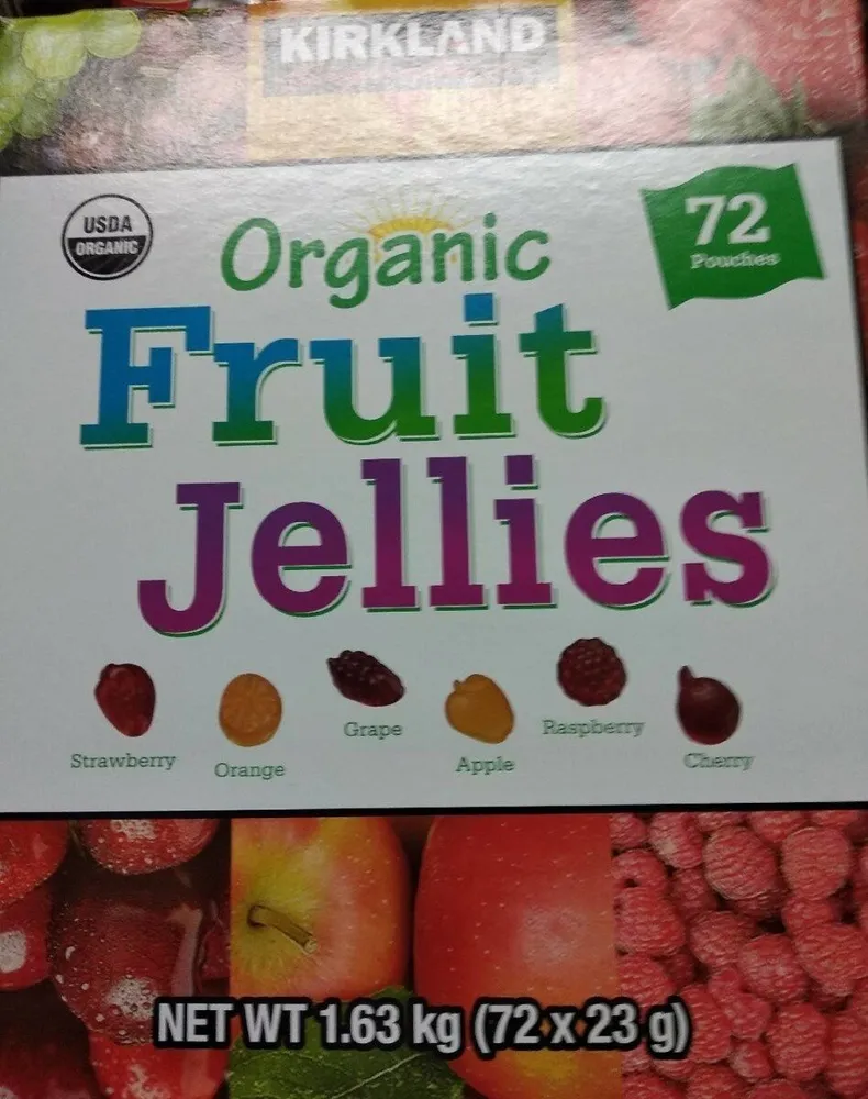 Organic fruit jellies