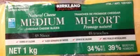 Tranches de fromage cheddar mi-fort