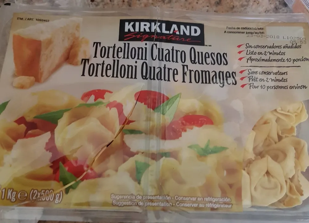 Tortelloni cuatro quesos