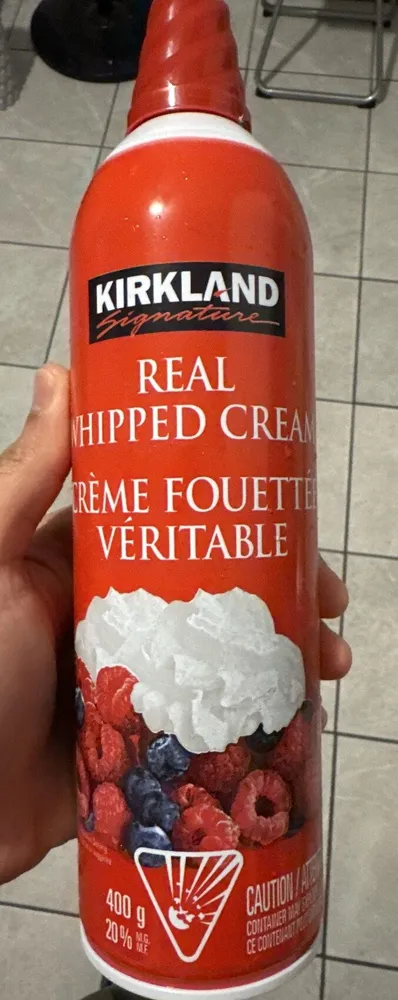 Real whipped cream
