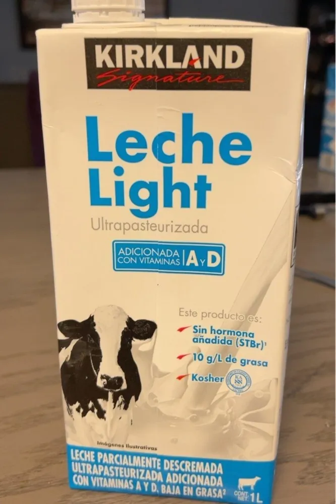 Leche light ultrapasteurizada