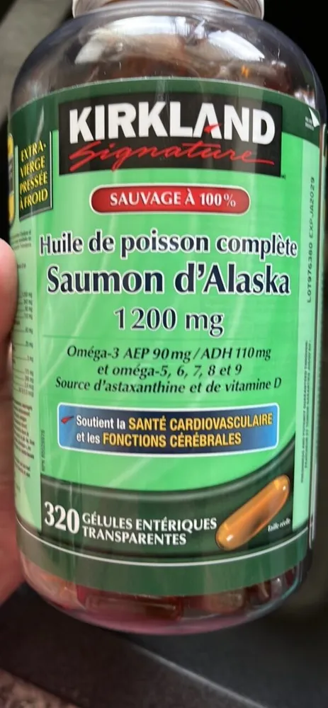 Huile de poisson complète Saumon d'Alaska
