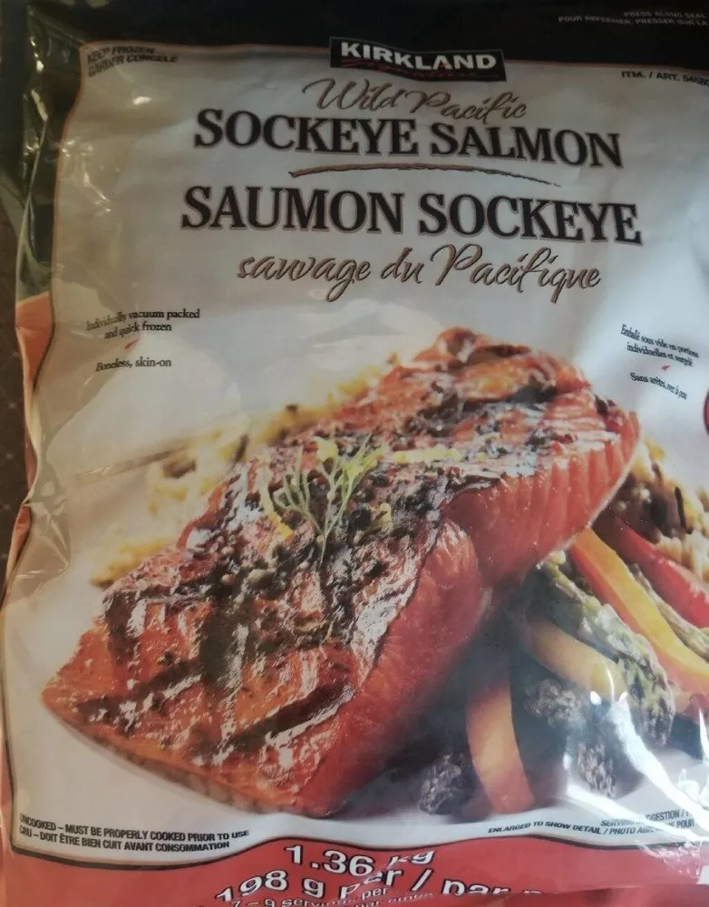 Wild Pacific sockeye salmon