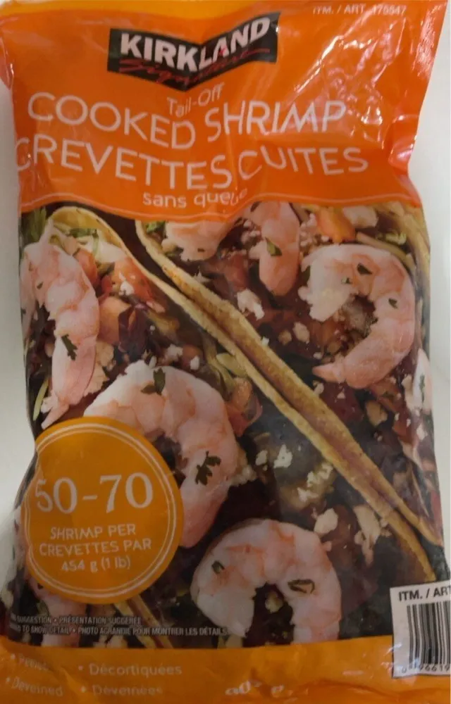 Cooked shrimp