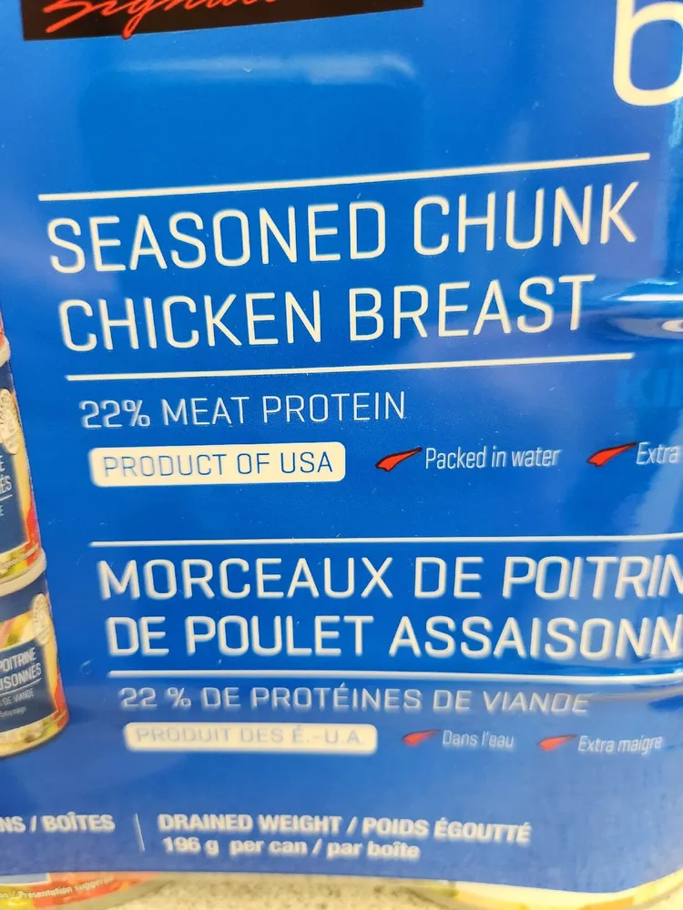 Seasoned Chunk Chicken Breast