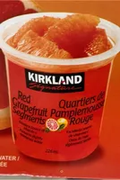 Red grapefruit in light syrup