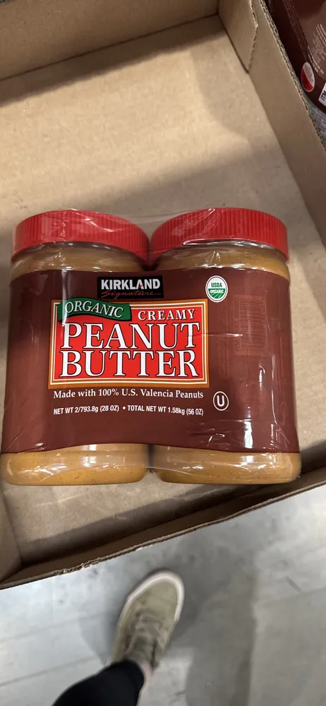 Organic peanut butter count