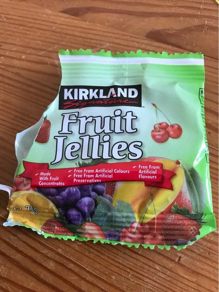 80 X 26G Bags Soft Real Fruit Gums / Jellies Chewy Sweets At Half Price To Clear