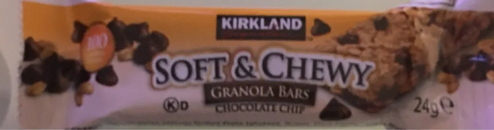 Kirkland Signature Soft & Chewy Granola Bars Chocolate Chip, 60 X 24G Bars