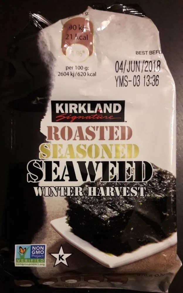 Roasted seasoned seaweed