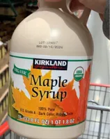Organic maple syrup