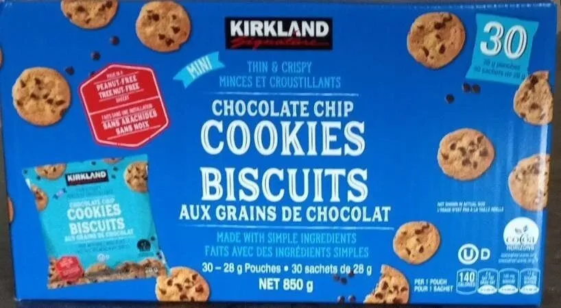 Biscuits aux grains de chocolat