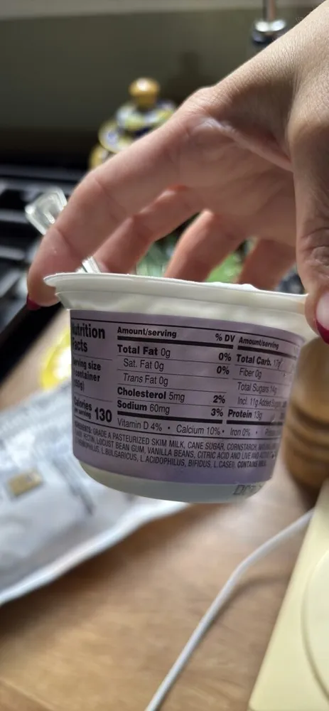 GREEK NONFAT YOGURT VANILLA BEAN