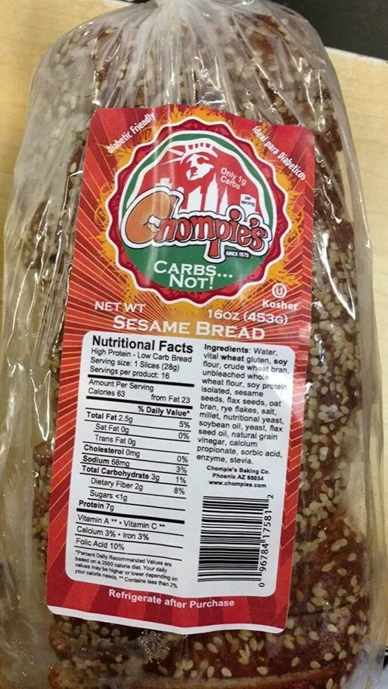 Premium Keto Low Carb Sesame Bread