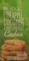 10 All Butter Pineapple, Coconut & White Chocolate Cookies