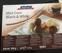 Mini Coni Black & White, Vanille Und Schoko