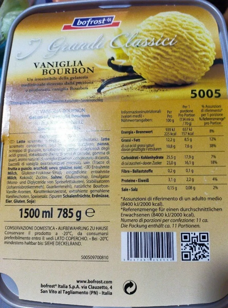 Bofrost I grandi Classici Vaniglia Bourbon