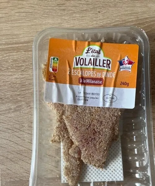 Escalopes de dinde à la Milanaise