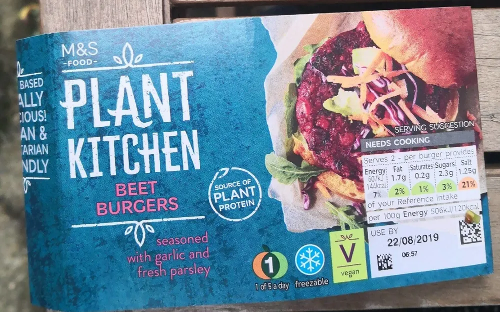 Plant kitchen beet burger