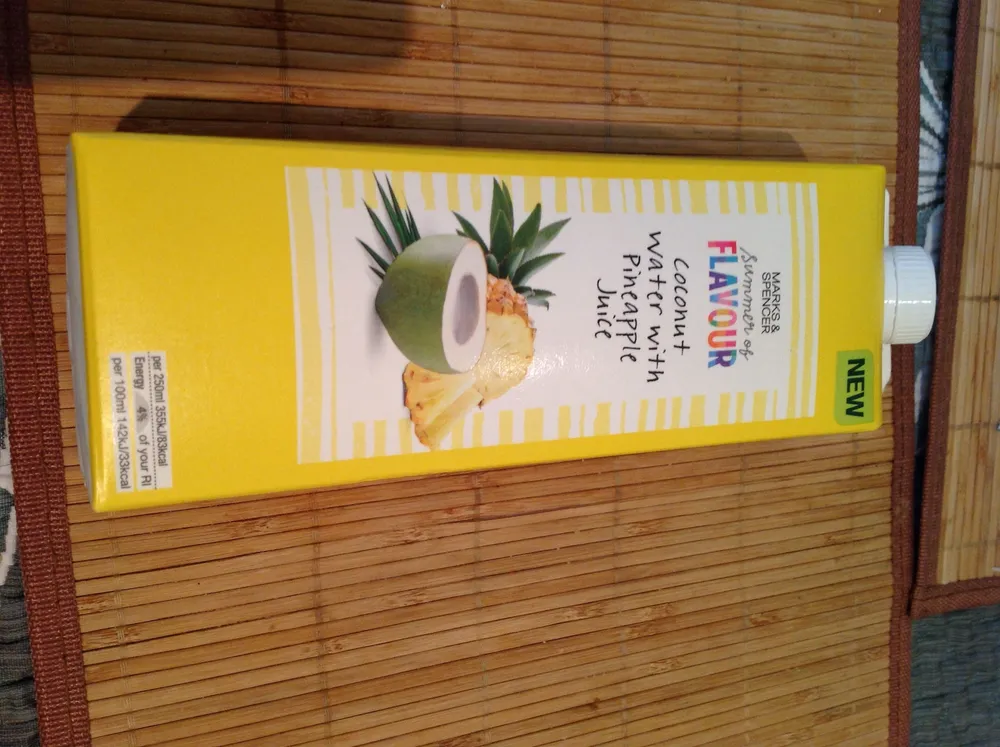 Coconut water with pineapple juice