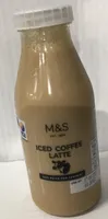 Iced coffee latte