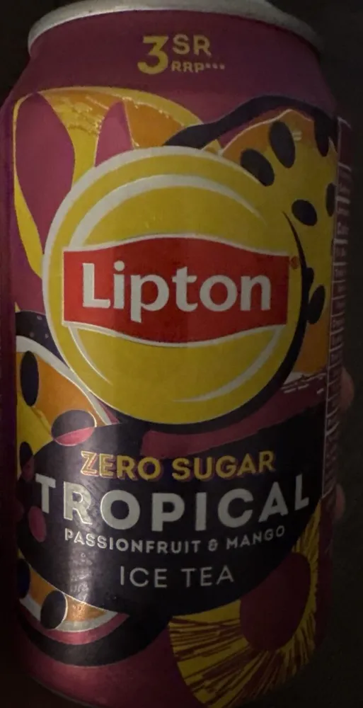 Lipton tropical passionfruit and mango ice tea