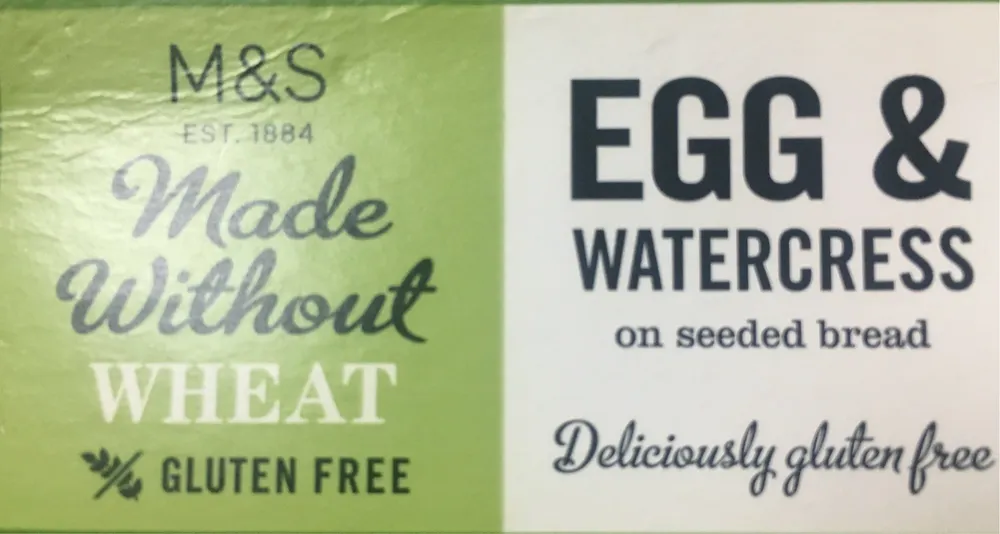 Egg&watercress on seeded bread