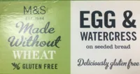Egg&watercress on seeded bread