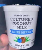 Cultured coconut milk blueberry