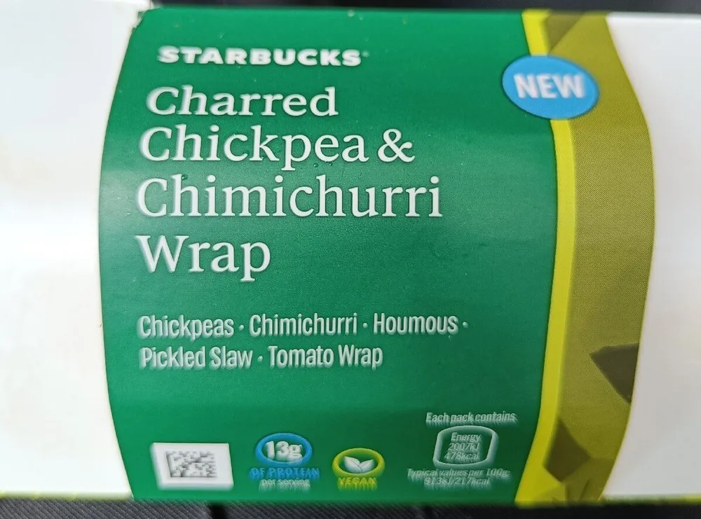 Charred Chickpea And Chimichuri Wrap