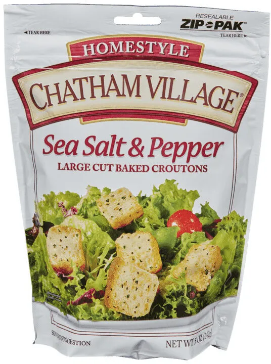 Sea Salt & Pepper Large cut backed croutons