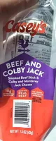 Beef and Colby Jack