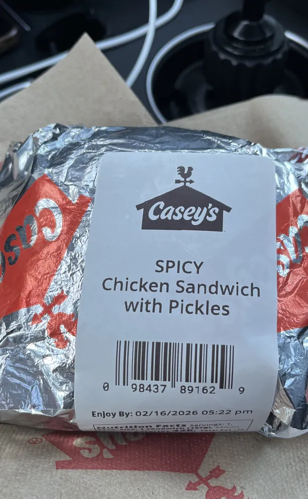 Spicy Chicken Sandwich with Pickles