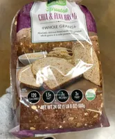 Organic Sprouted Chia and Flax Bread