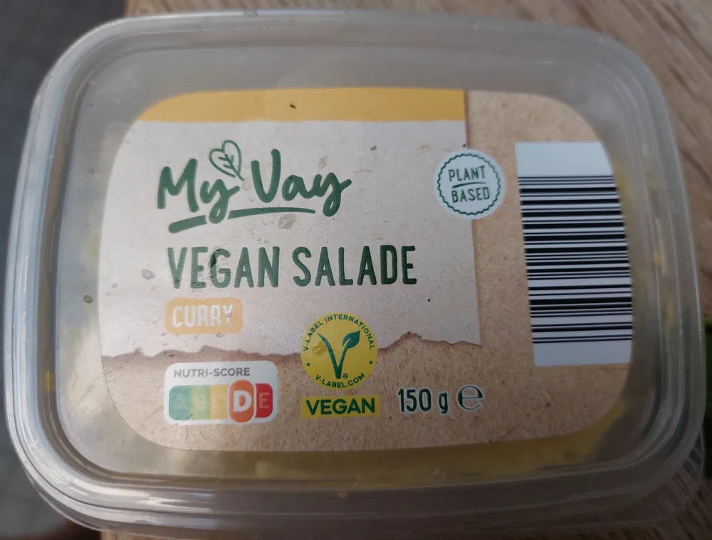 Vegan salade curry