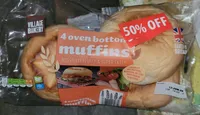 Aldi Village Bakery 4 Oven Bottom Muffins