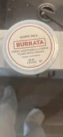 BURRATA FRESH MOZZARELLA CHEESE FILLED WITH CREAM