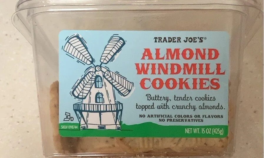 Almond windmill cookies