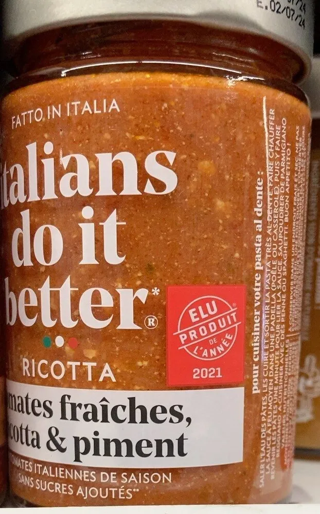 sauce ricotta piment