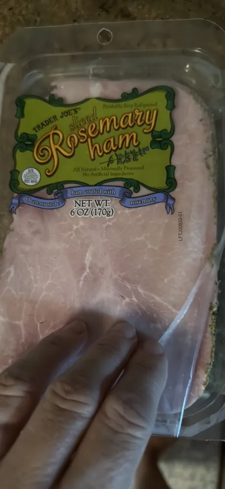 sliced Rosemary ham