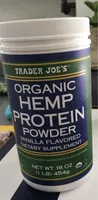 Organic Hemp Protein Powder Vanilla Flavored Dietary Supplement