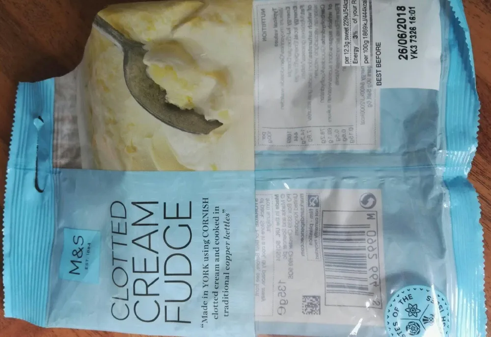 Clotted cream fudge