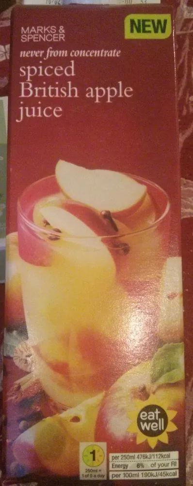 spiced British apple juice
