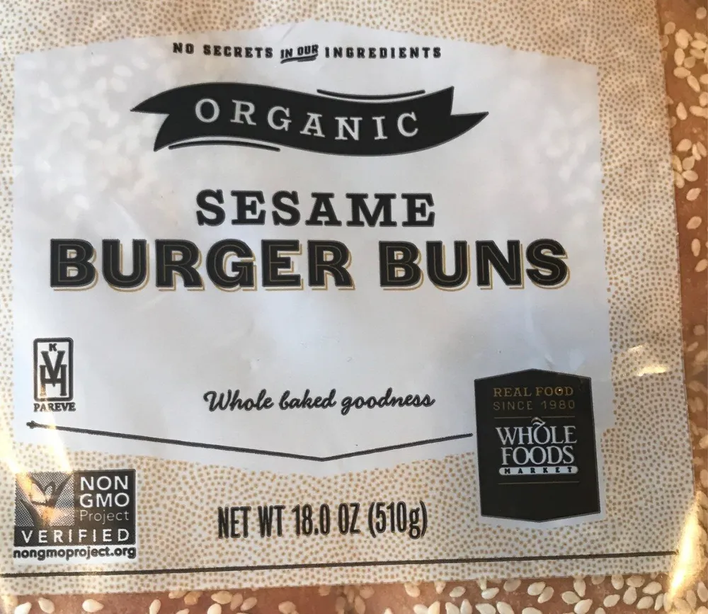 Sesame burger buns
