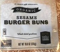 Sesame burger buns