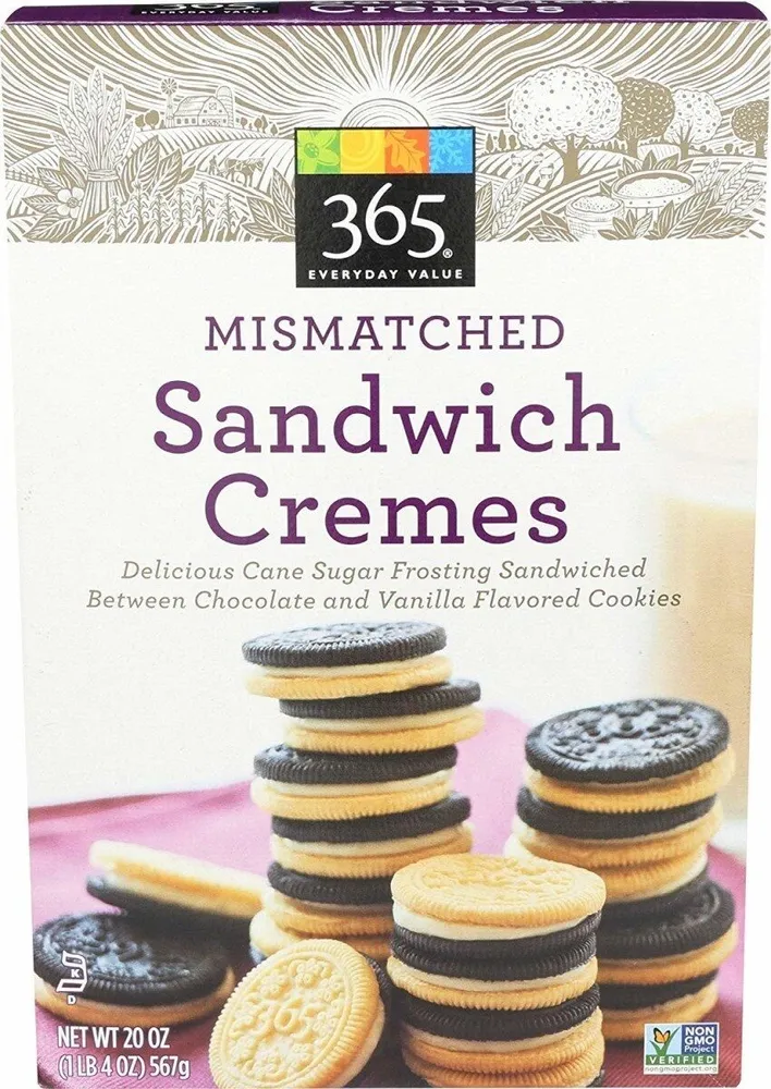 Mismatched sandwich cremes