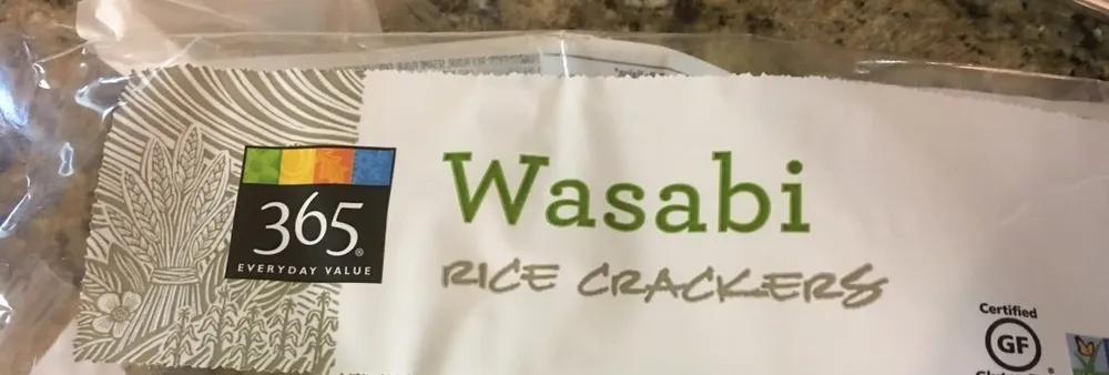 Wasabi rice crackers