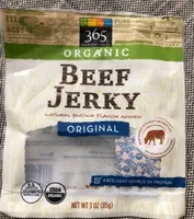 Original natural smoke flavor added beef jerky, original