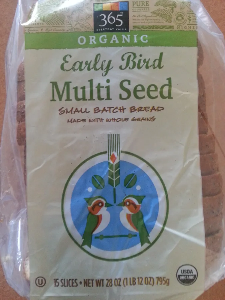 Organic early bird multi seed bread slices