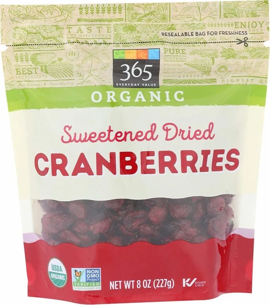 Organic Cranberries Sweetened